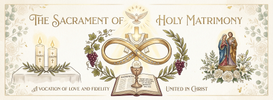 The sacrament of Holy Matrimony