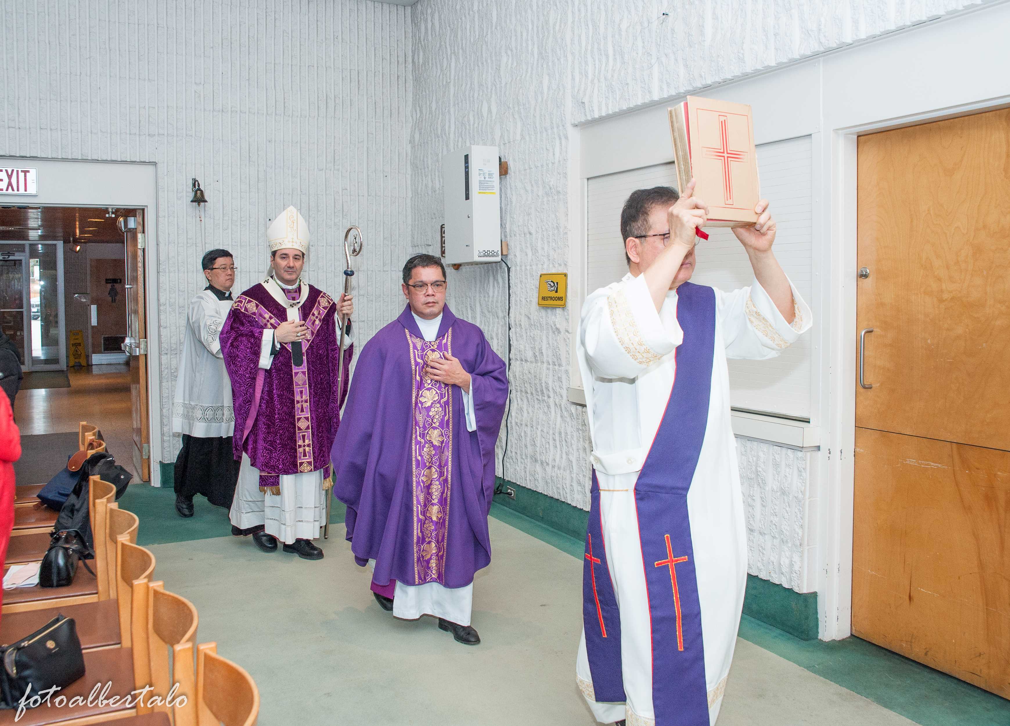 Entrance procession for Mass