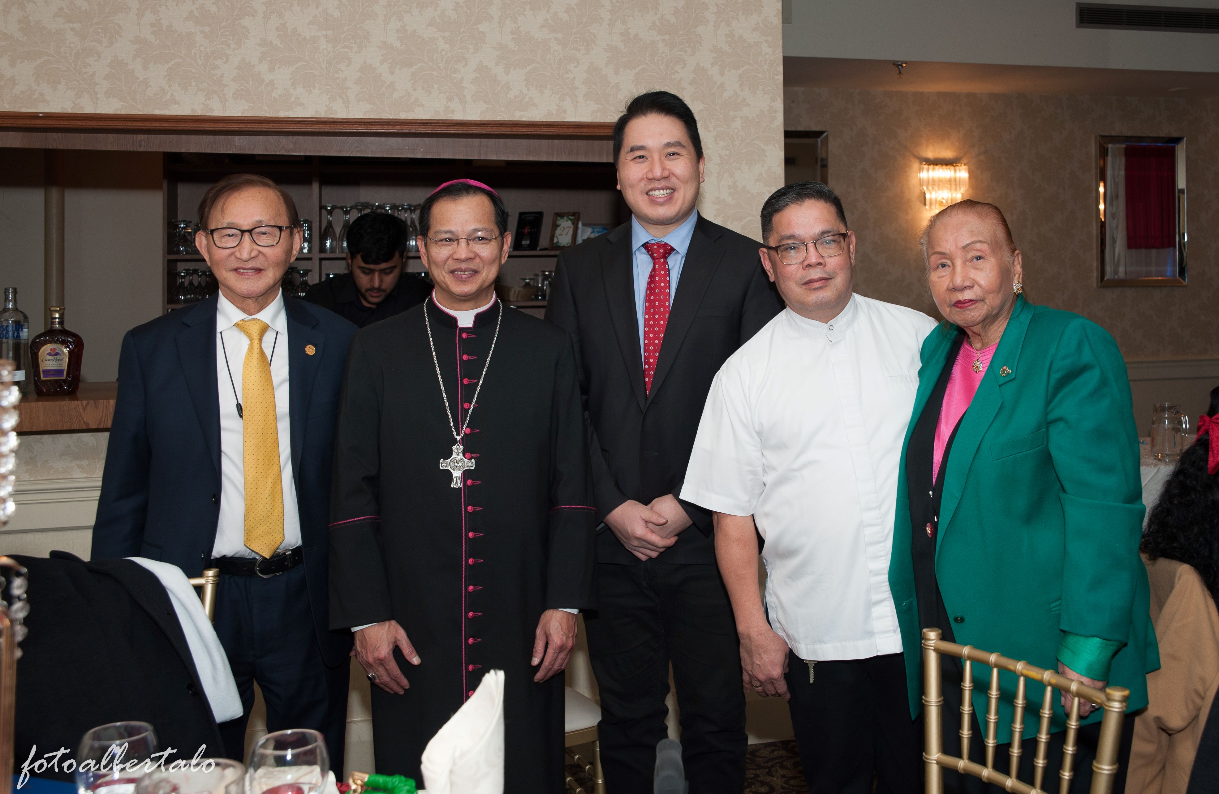 Fr. Serrano with Bishop Nguyen, and local MP and MPP