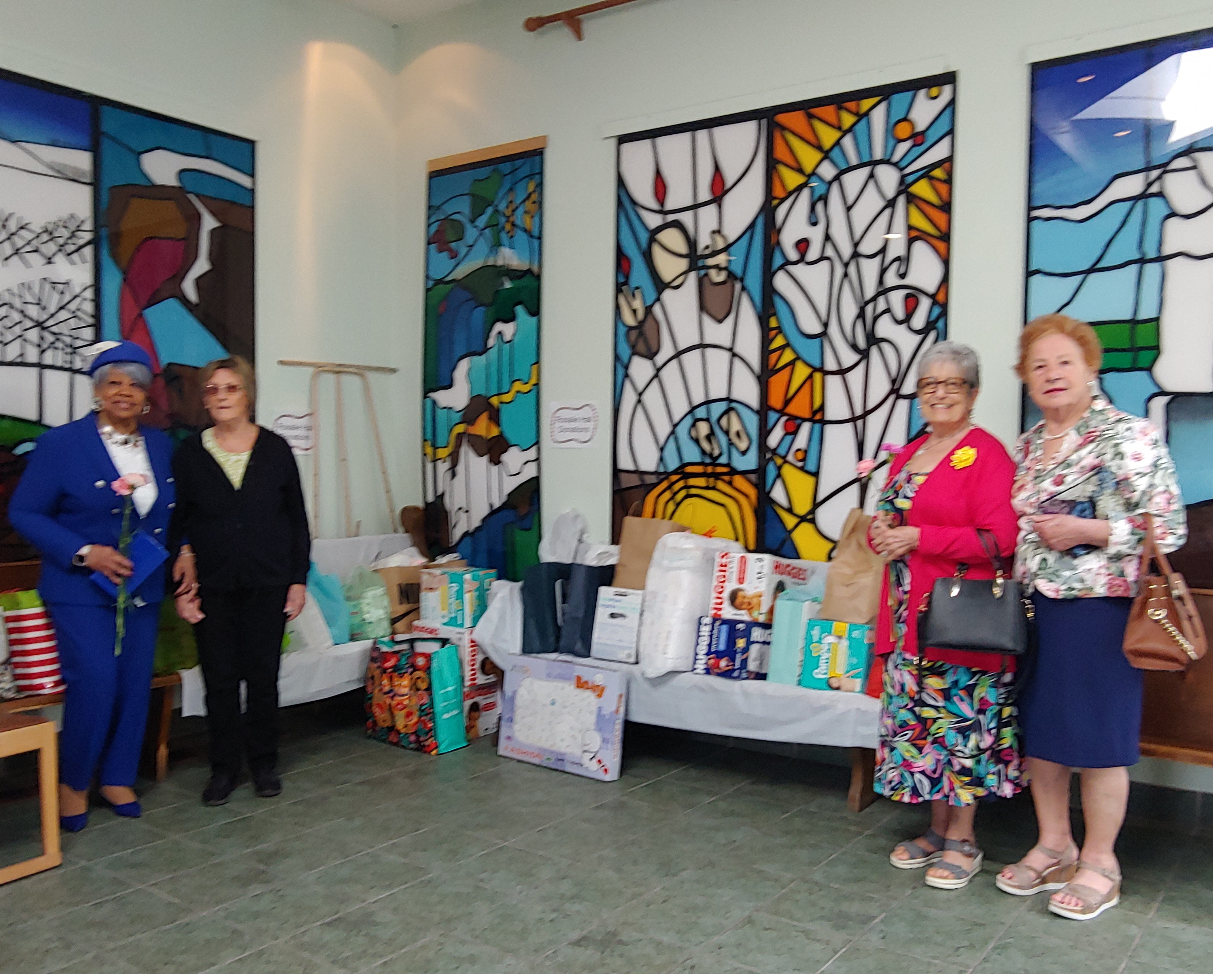 Donations collected for Rosalie Hall on Mother's Day