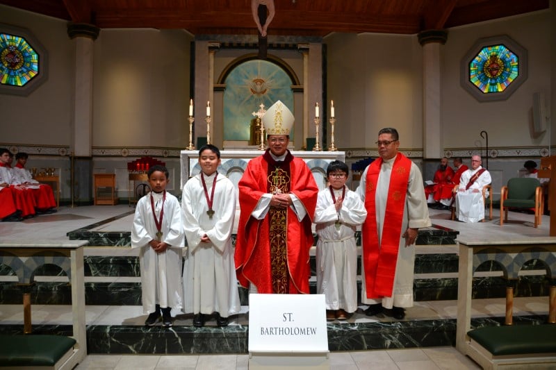 Altar Servers Award winners