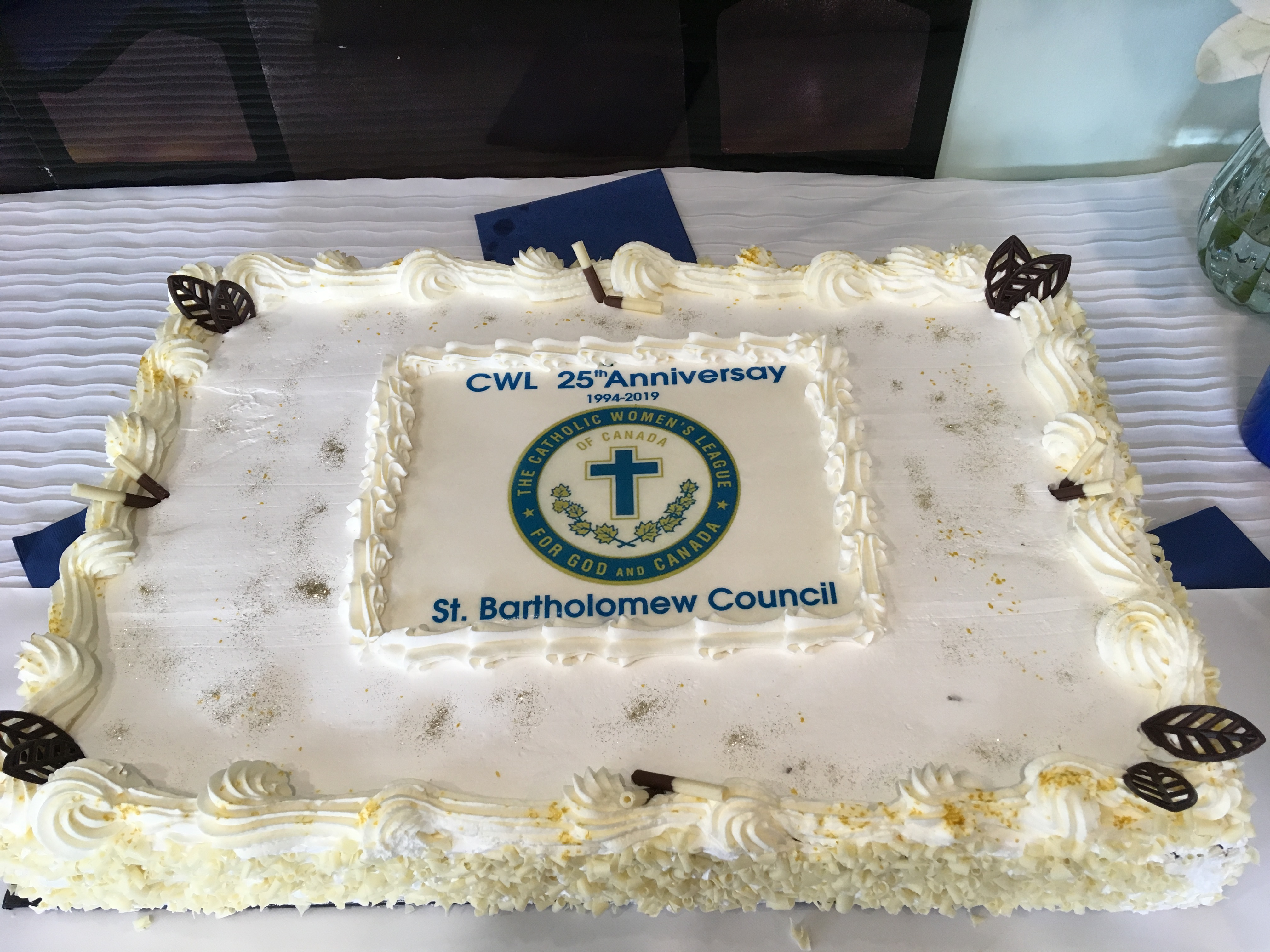 CWL 25th anniversary cake
