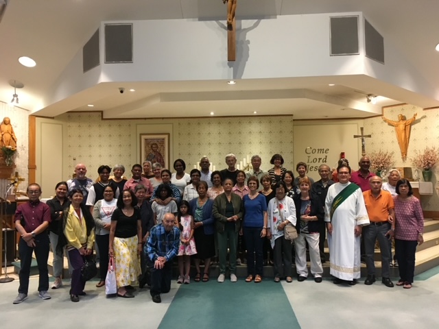 Participants of the novena on the closing evening