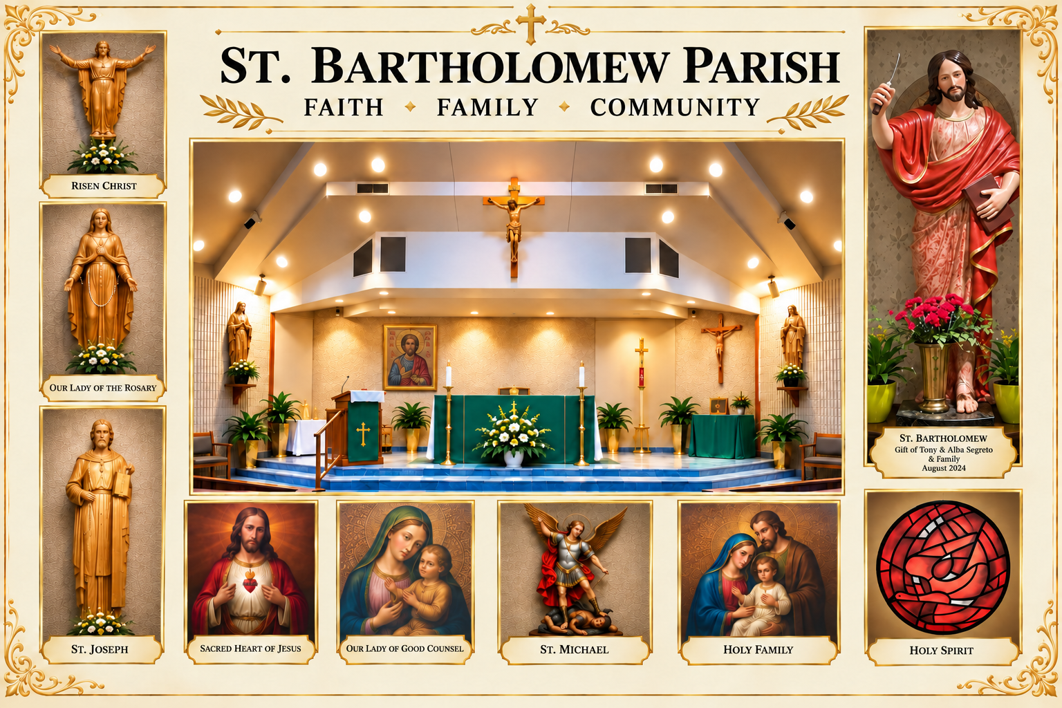 St. Bartholomew photo collage